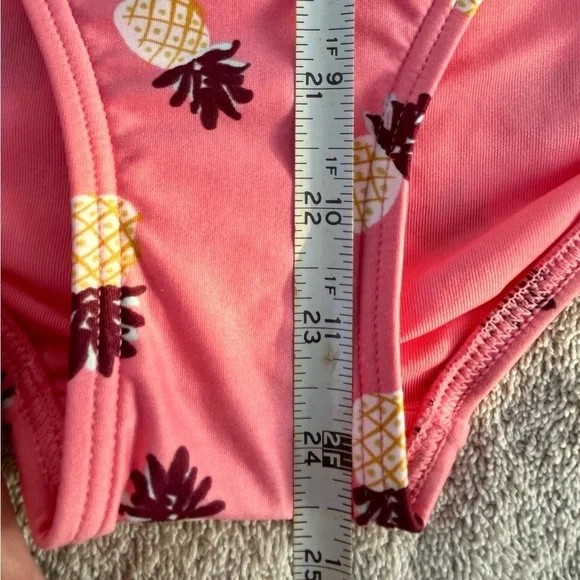 🍍Kate Spade NWT Laniakea Beach One Piece Apricot Pineapple Print Swimsuit Sz S - Picture 9 of 12